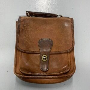 Vintage COACH Station Bag British Tan Glove Tanned Leather Crossbody N9 0044-318
